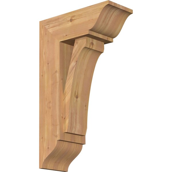 Ekena Millwork Legacy Traditional Smooth Bracket w/ Offset Brace, Western Red Cedar, 7 1/2"W x 18"D x 30"H BKT0806X18X30LEC01SWR - main